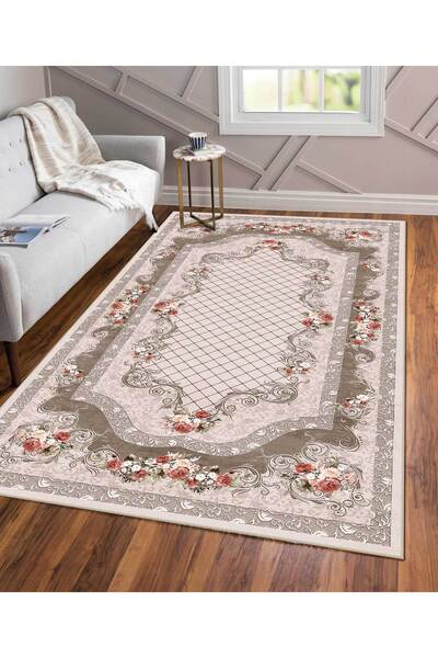 VİVİCAHOME Modern Dijital Baskı Dört Mevsim Yıkanabilir Kaymaz Taban Salon Ha...