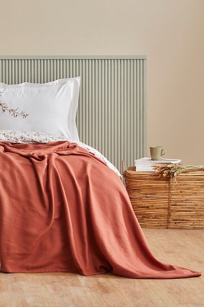 Karaca Home Set cuvertură de pilota Mizu 100% bumbac dublu piqué cadou