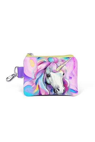 Coral High Colorful Unicorn Patterned Coin Purse 21903