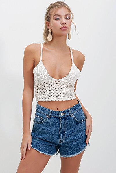 HAKKE Hand Knitted Crop Bustier