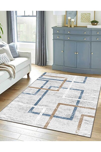 VİVİCAHOME Modern Dijital Baskı Dört Mevsim Yıkanabilir Kaymaz Taban Salon Ha...