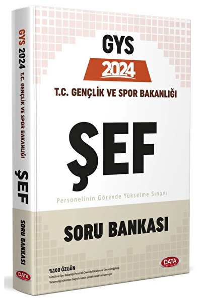 Data Yayınları T.C. Gençlik ve Spor Bakanlığı Şef GYS Soru Bankası