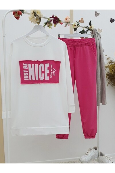 Modamorfo Fésült pamut öltöny elöl nyomattal