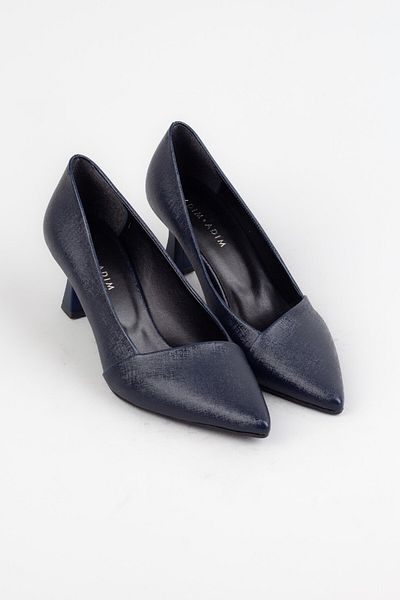 Adım Adım Women's Navy Blue Classic Heeled Shoes