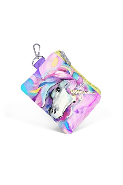 Coral High Colorful Unicorn Patterned Coin Purse 21903