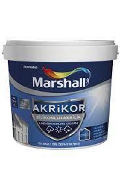 Marshall Akrikor Silikonlu + Akrilik Dış Cephe Boyası Beyaz 2.5 Lt.