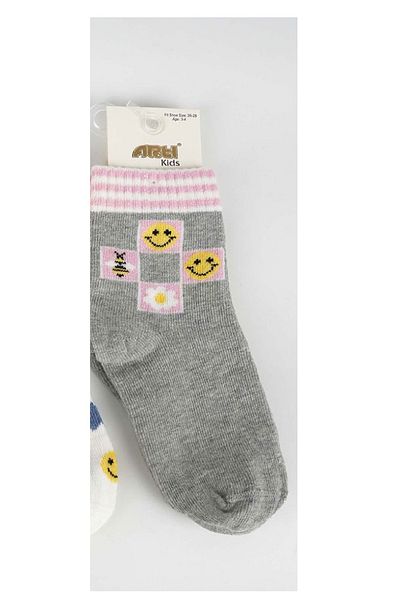 Artı Smiley Girl Socket Children's Socks