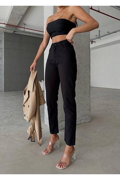 Geppetto Leo Penelope Zero Mom Jeans - Stretch, Slim Fit, Pocket Cotton Jeans