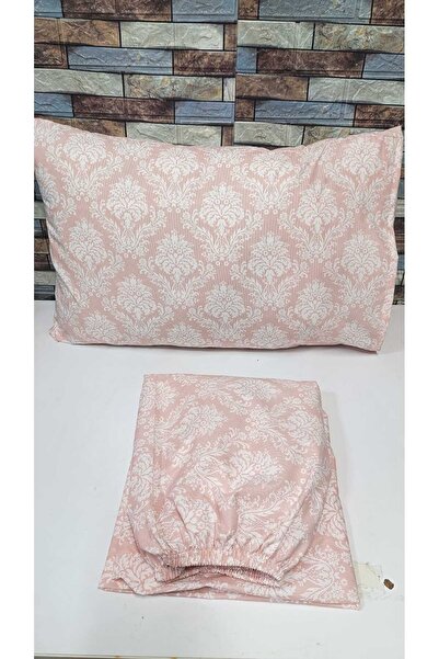 Gasel Home طقم ملاءة سرير مطاطية من القطن لشخص واحد (نمط شال-داماكس)