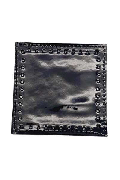 angel çanta aksesuar Angel Bag Accessory 10x10 cm Square Patent Leather Black Color 1 Piece