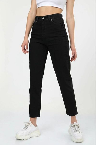 Geppetto Leo Black Mom Jeans Pantaloni iubit cu talie înaltă