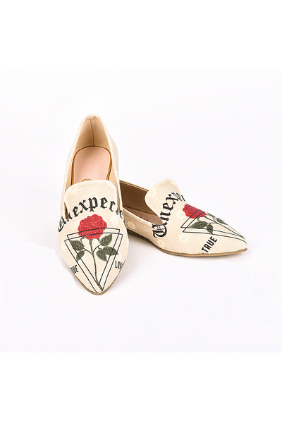 Cotto Shoes Štampano Šarene Lan Žene Baletanke