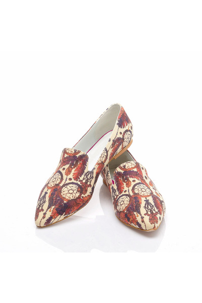 Cotto Shoes Štampano Šarene Lan Žene Baletanke