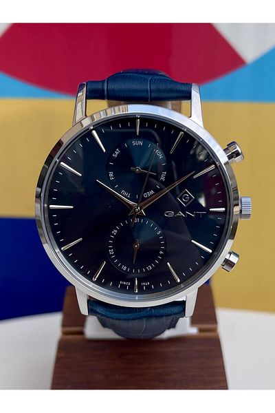 Gant G121009 Series Number Leather Cord Steel Men's Wrist Watch