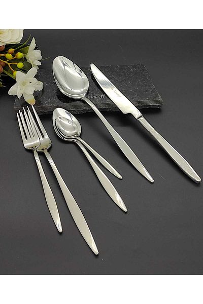 BRONDOFF 36 Piece Polished Steel Cutlery Set