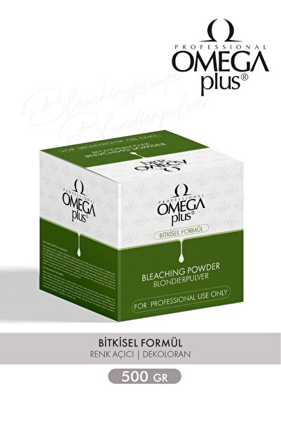 Omega Plus Mavi Toz açıcı Ultra Beyazlatıcı 500gr - 7 Ton Kadar Etkili - Profesyonel Kuaför Toz Oryal-
