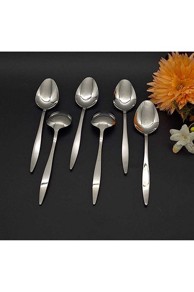 BRONDOFF Carmen Steel 6 Pieces Tablespoon