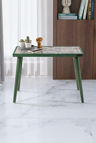 bluecape Esperanza 62x32cm Doğal Masif Seramik Zigon Yan Sehpa