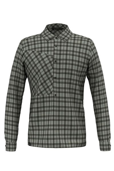 Salewa Ανδρικό πουκάμισο Fanes Flannel 5PL L/S Χακί