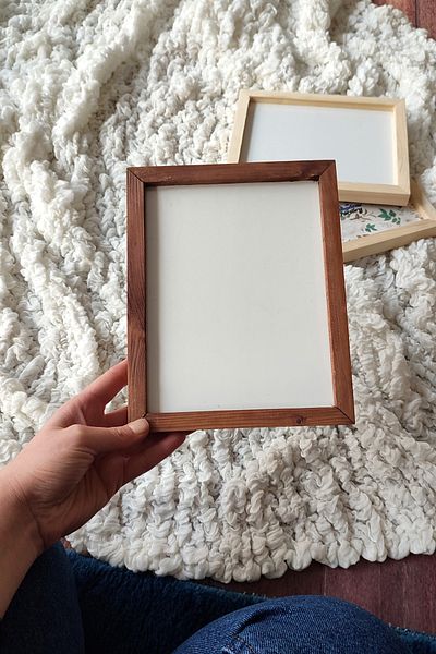 Wooden Factory Original, Channeled, Replaceable Wooden Frame, One Piece Blank Frame (with Front protection), 16X20 CM