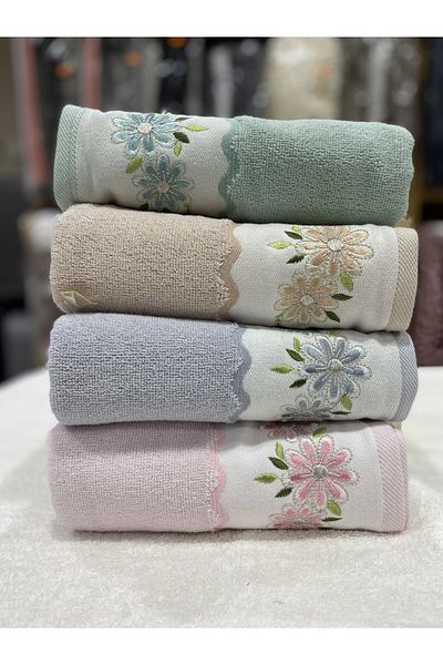 Özdilek EMBROIDERY EMBROIDERED TOWEL 4 BOXED