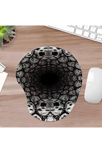 UcuruStore Οβάλ επιφάνεια ποντικιού με σχέδιο ανθρώπινου σώματος και υποστήρι...