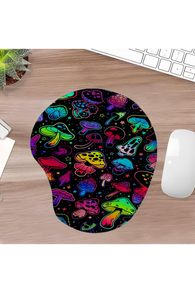 UcuruStore Pad pentru mouse oval decupat, cu suport pentru încheietura mâinii...