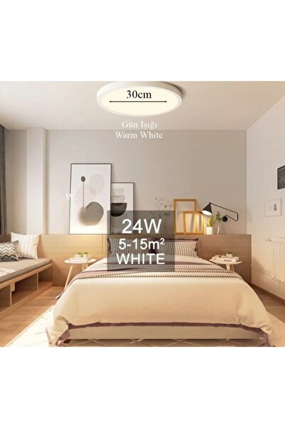 ADALED 24 W Panel Led Avize Sıva Üstü Tavan Glop Tavan Armatürü Salon-balkon ...