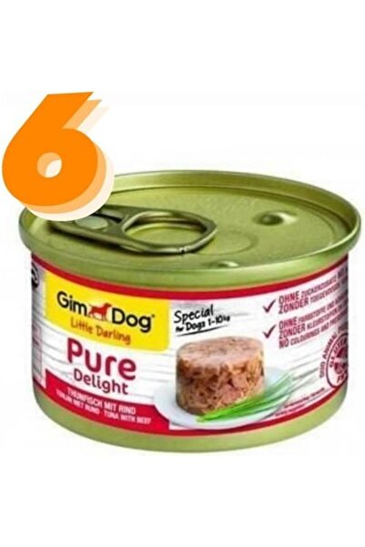 Gimdog Pure Delight Ton Balıklı Biftekli Köpek Konservesi 85 gr X 6
