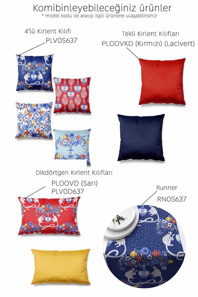 Pilloveland Double Sided Printed China Patterned Set of 4 Suede Throw Pillow Cover