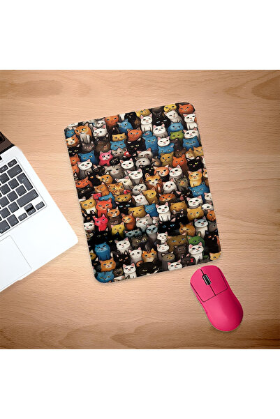 UcuruStore Πολύχρωμο Ορθογώνιο Ποντικομαξιλαράκι με Στήριγμα Καρπού για Γάτες