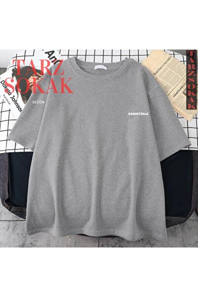 Tarzsokak Tricou din bumbac, unisex, pentru femei/bărbați, ESSENTIALS, cu tex...