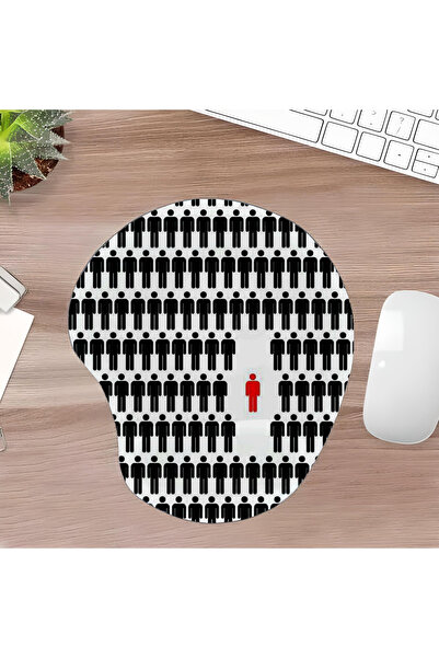 UcuruStore Yalınlak Mouse Pad με οβάλ κοπή και στήριγμα καρπού