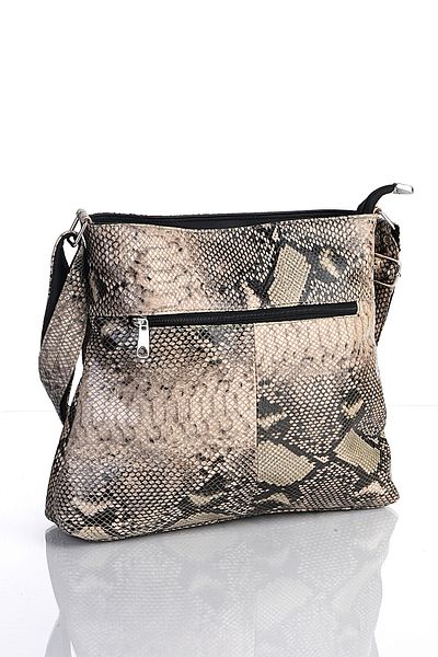fubileather Geantă de umăr din piele naturală Naser și geantă crossbody cu curea reglabilă
