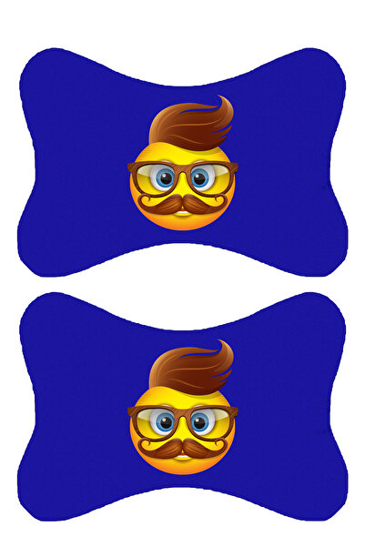 1araba1ev Комплект от 2 броя ортопедични сини възглавници за кола с емболизир...