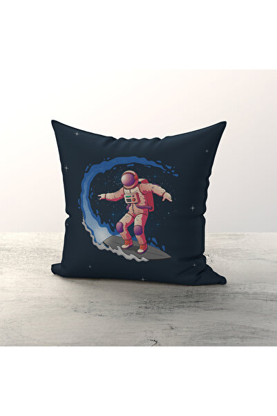 Talia Home Husă de pernă decorată cu astronaut spațial pentru cameră pentru c...
