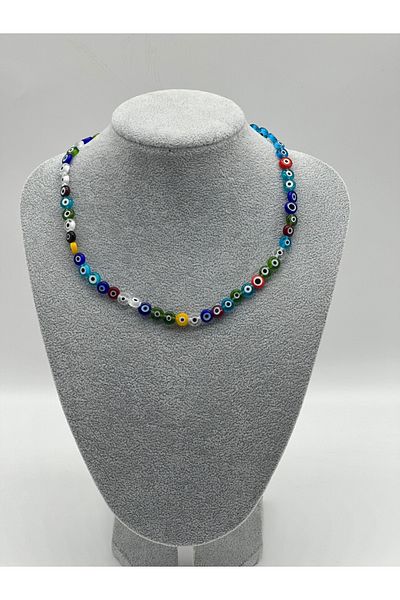 Hobimos Bodrum Glass Bead Necklace