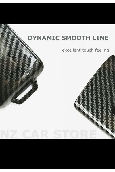 bigkey Key Case Suitable for Renault Megane 4 Clio 5 Austral Black Carbon Card Model