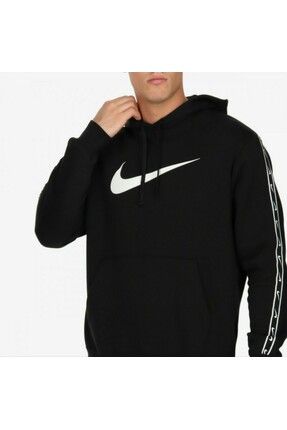 Nike Sportswear Repeat Fleece Erkek Siyah Kapu onlu Sweatshirt Fiyat Yorumlar Trendyol