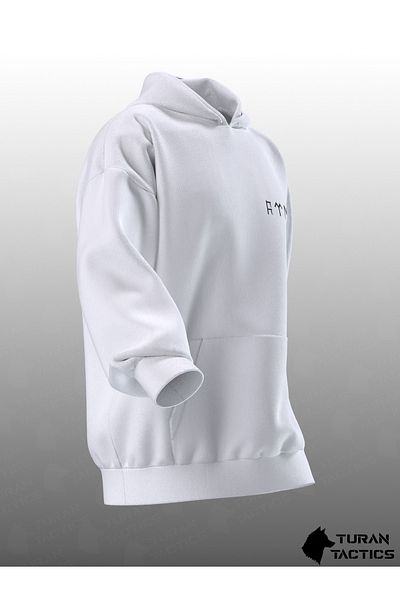 TURAN TACTICS GOKTURKÇE TURKISH WRITTEN OVERSIZE HOODIE (UNISEX)