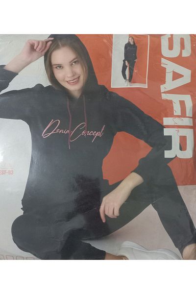 SAFİR Σετ αθλητικής φόρμας Navy Blue Top κάτω (3 κλωστές)