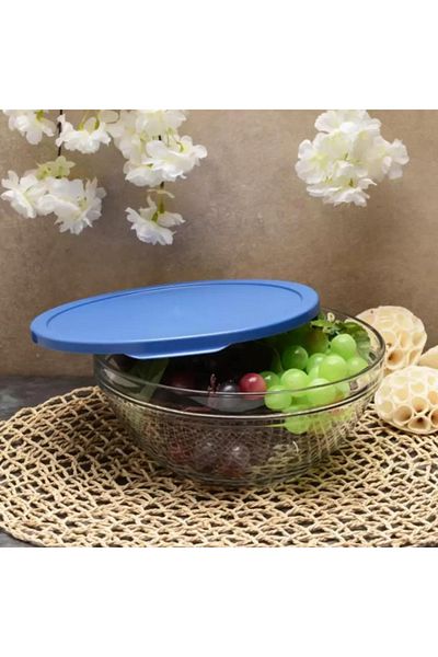 Paşabahçe Chef's Blue Plenty of Storage Container with Lid and Bowl 2500cc1 Piece 53583