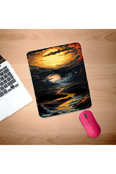 UcuruStore Ορεινό Τοπίο Ορθογώνια Επιφάνεια Ποντικιού με Στήριγμα Καρπού