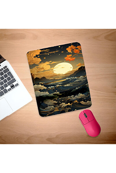 UcuruStore Ορθογώνιο Mouse Pad με Υποστήριξη Καρπού Sea and Sun
