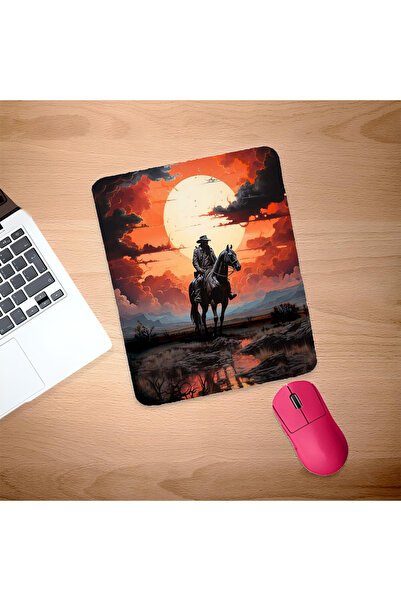 UcuruStore Ορθογώνια βάση ποντικιού με σχέδιο καουμπόι και στήριγμα καρπού