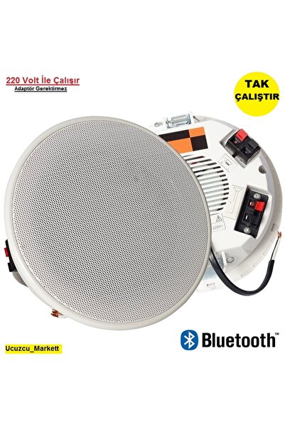 Genel Markalar Bluetooth Alçıpan Tavan Hoparlör (12 cm - 220 Volt İle Direk Ç...