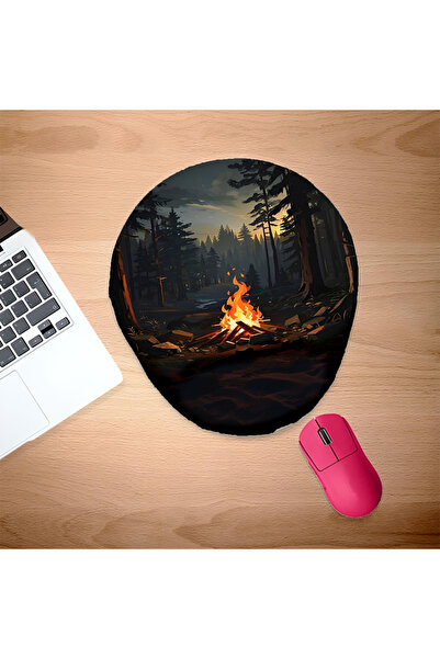 UcuruStore Kamp Ateşi Οβάλ Ποντικομαξιλαράκι με Στήριγμα Καρπού
