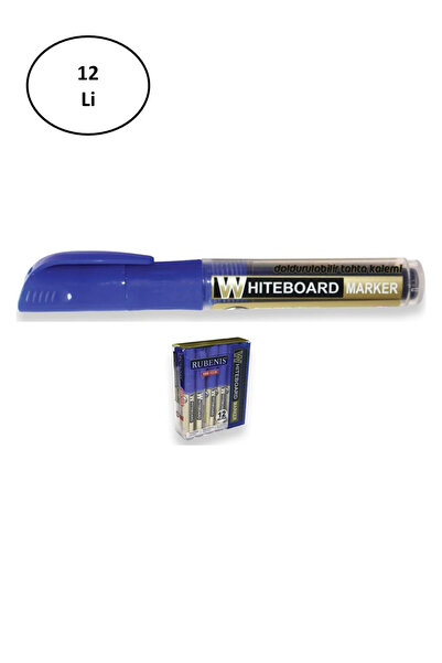 Rubenis قلم رصاص خشبي من روبنس Rbm-102/m، أزرق، عبوة من 12 قلمًا