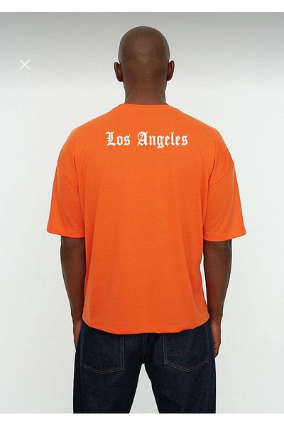 BENROMA 1 προϊόν είναι δώρο για αγορές 6 και άνω Los Angeles Printed Oversize Unisex T-shirt