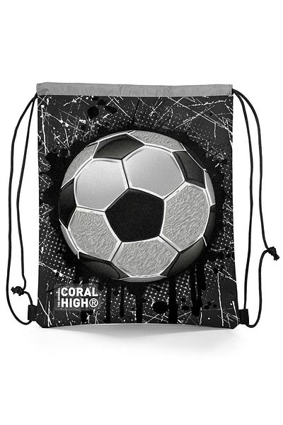 Coral High Football Patterned Children's Backpack - Drawstring and Drawstring 12654